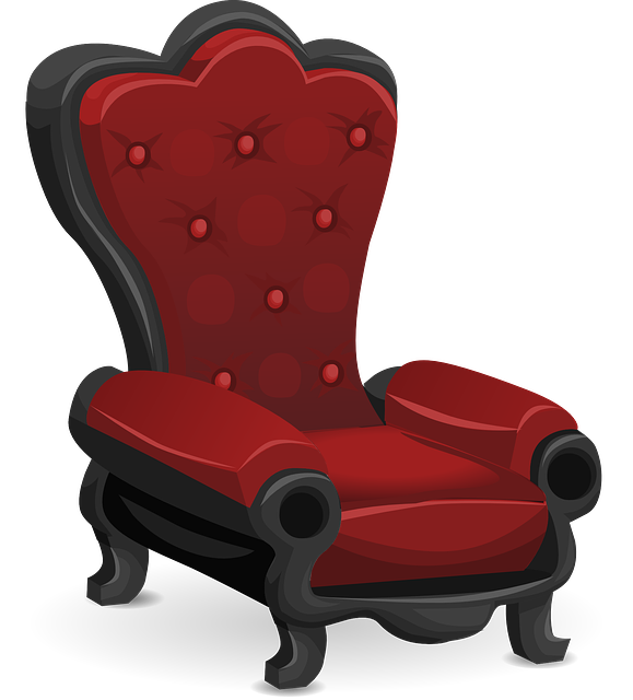 Armchair Red Modern PNG Photo
