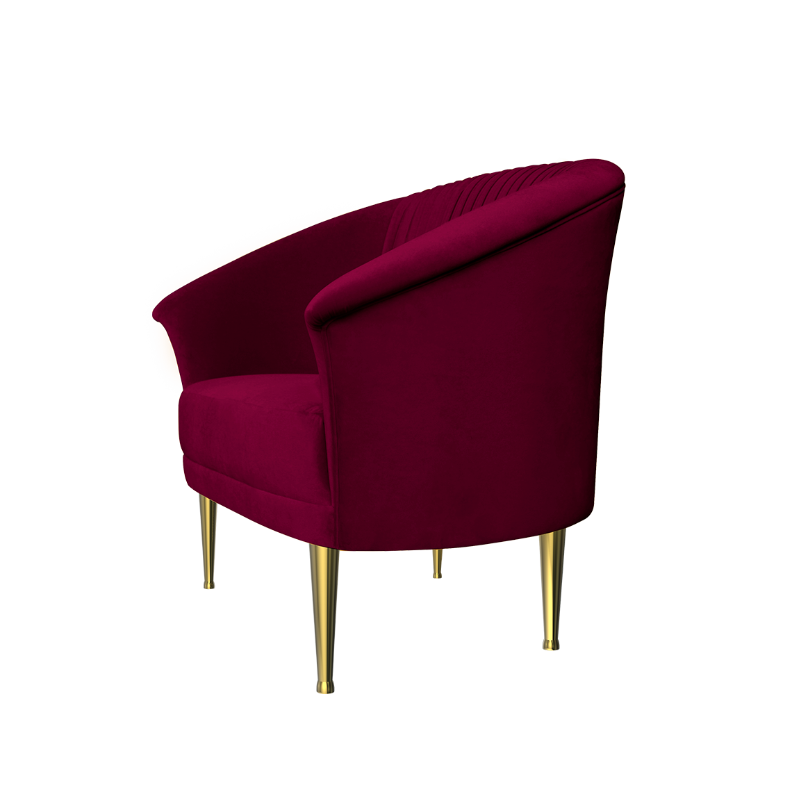 Armchair Red Royal PNG HD