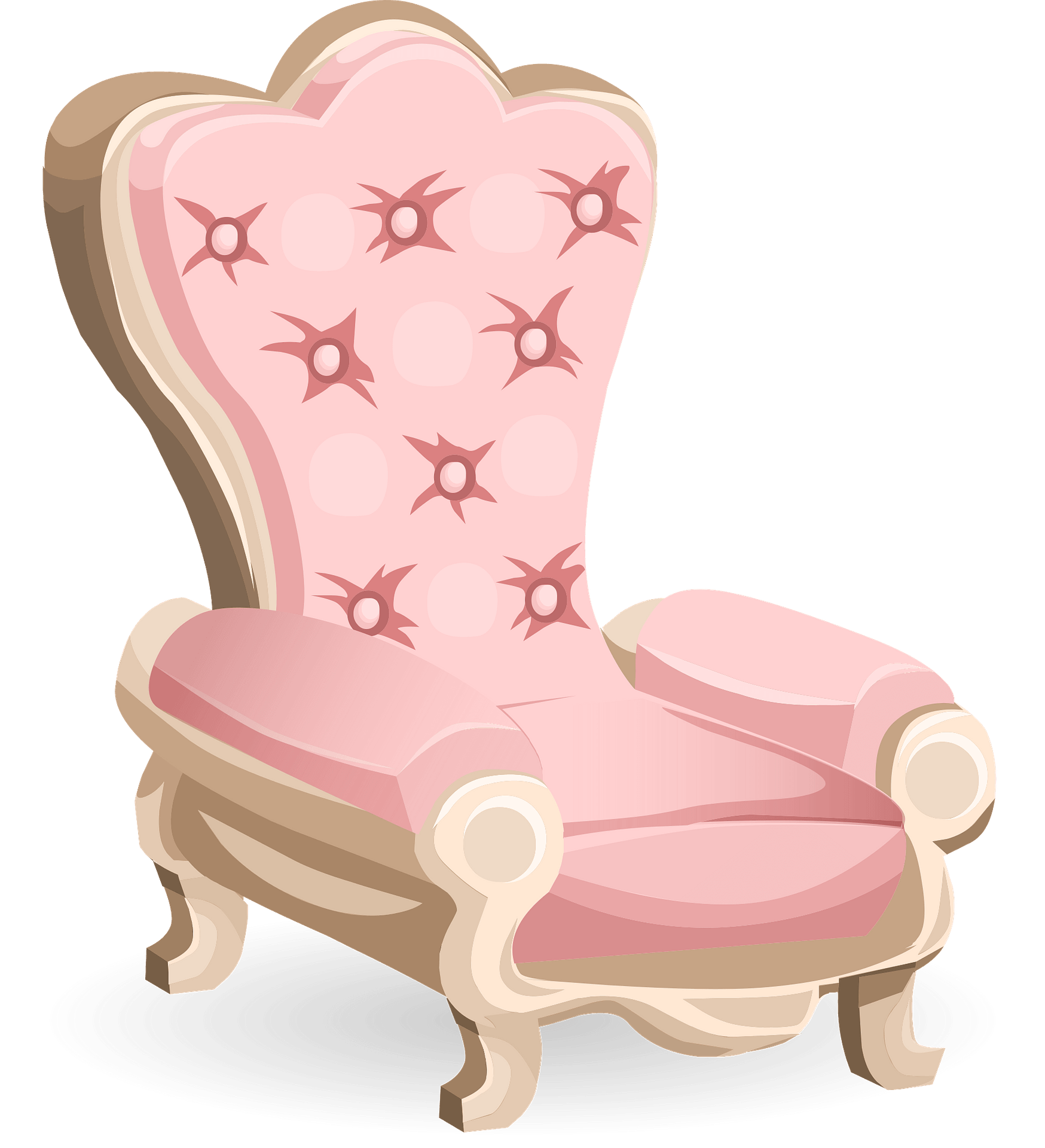 Armchair Royal PNG Isolated HD