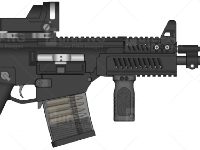 Assault Rifle PNG HD Isolated