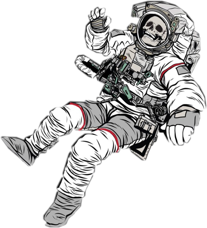 Astronaut Aesthetic Theme PNG Clipart