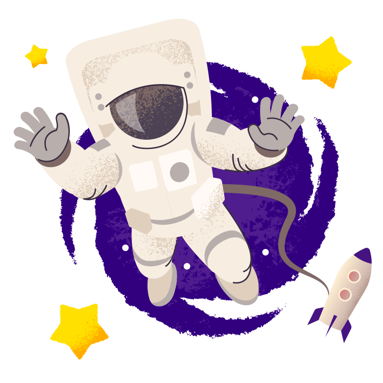 Astronaut Aesthetic Theme PNG Isolated File