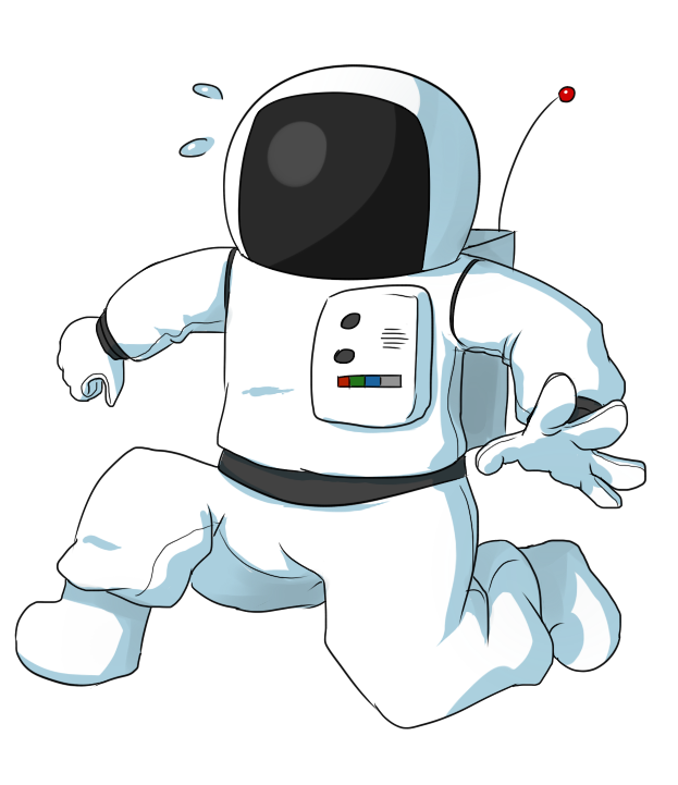 Astronaut Aesthetic Theme PNG Isolated Image