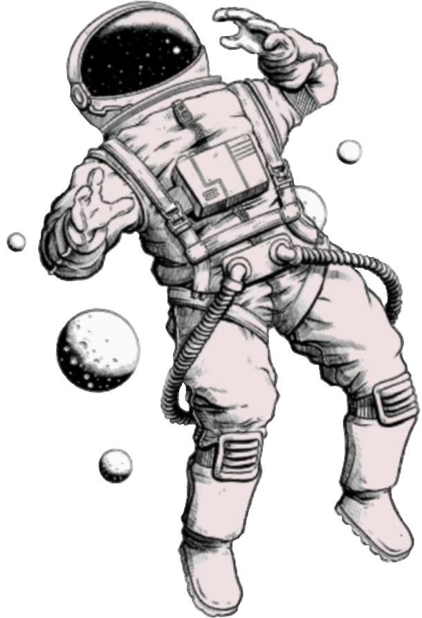 Astronaut Aesthetic Theme PNG Pic