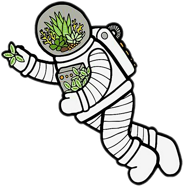 Astronaut Aesthetic Theme PNG Picture