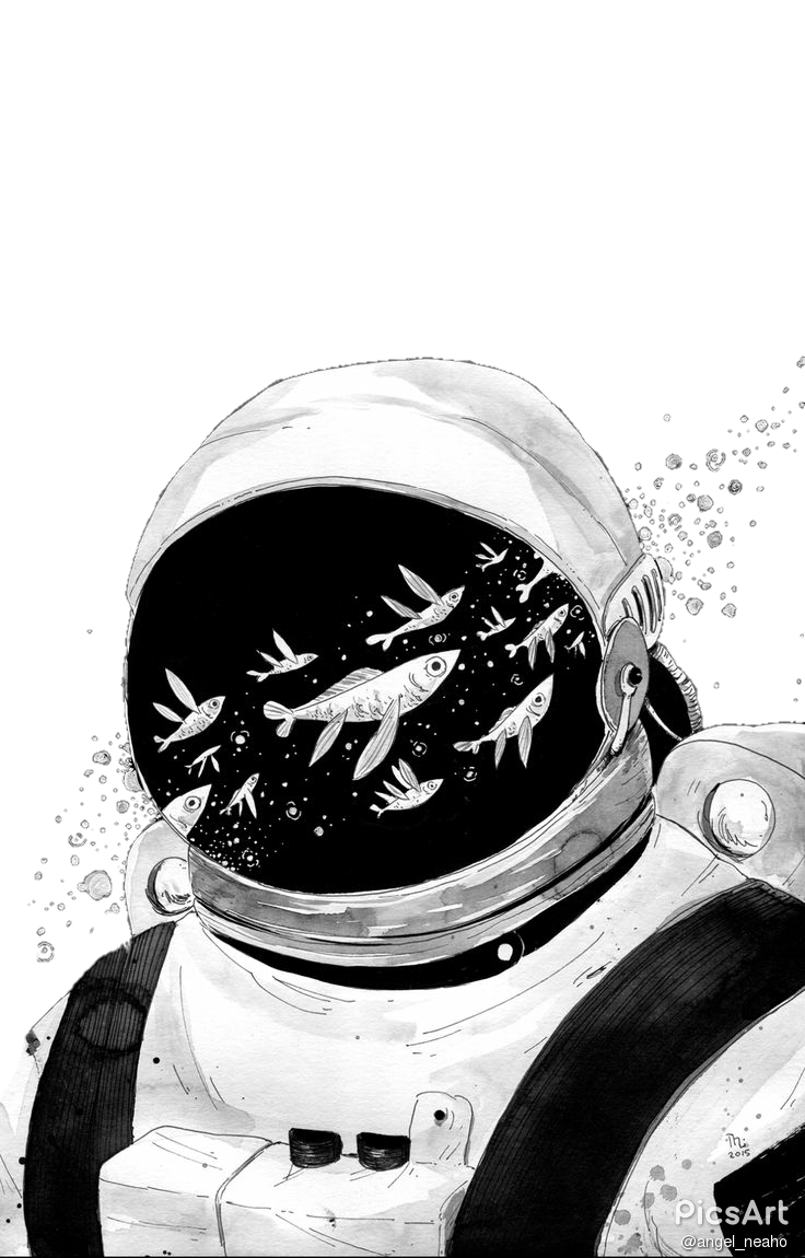 Astronaut Aesthetic Theme PNG