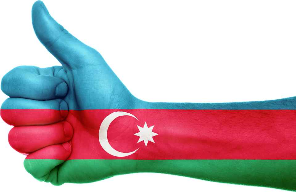 Azerbaijan Flag PNG Pic