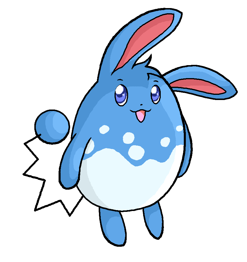 Azumarill Pokemon PNG Isolated Pic