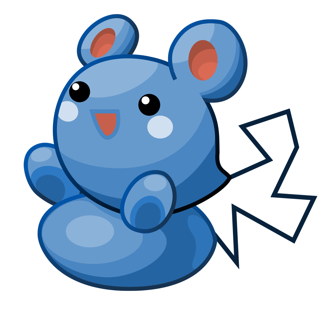 Azurill Pokemon PNG Isolated Clipart