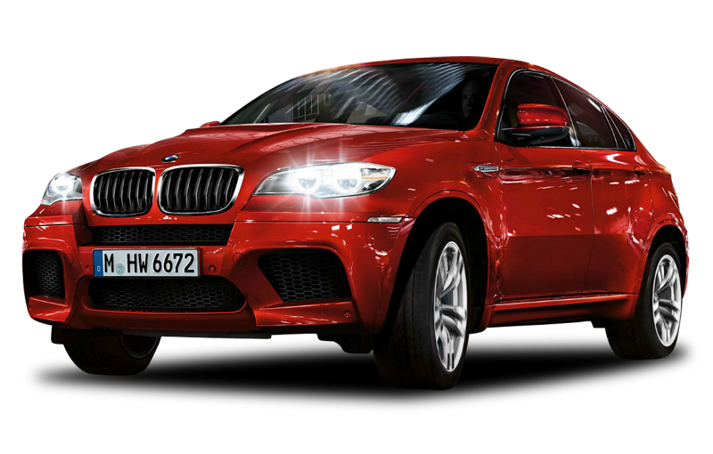 BMW X6 Red PNG Picture