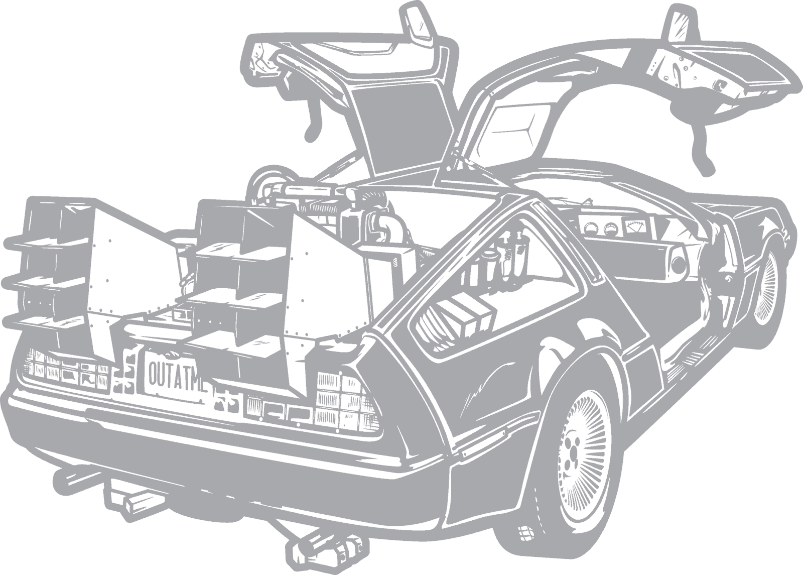 Back To The Future PNG Isolated Picture