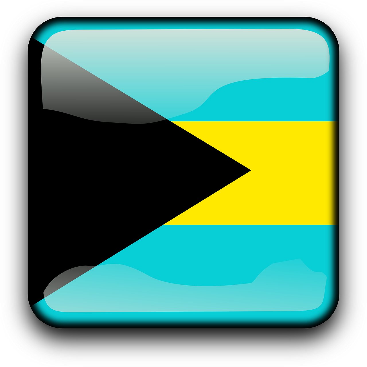 Bahamas Flag Transparent PNG