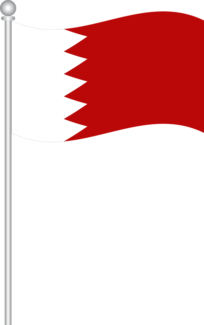 Bahrain Flag PNG Pic