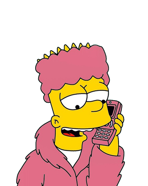Bart Simpson Aesthetic Theme PNG Isolated Pic