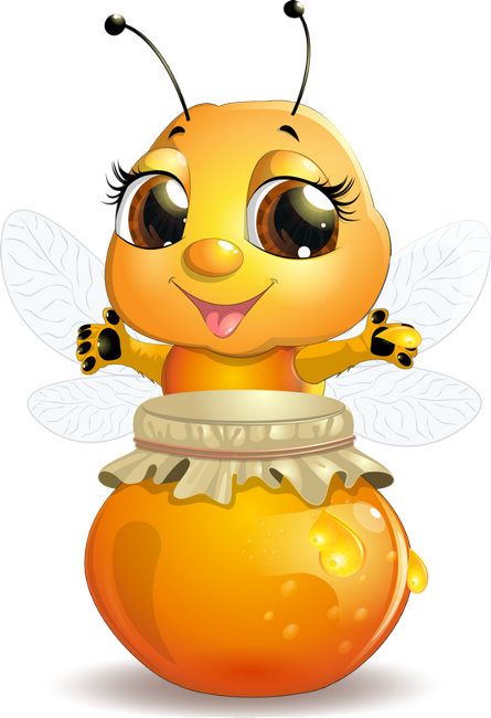 Bee Honey PNG Isolated Photo