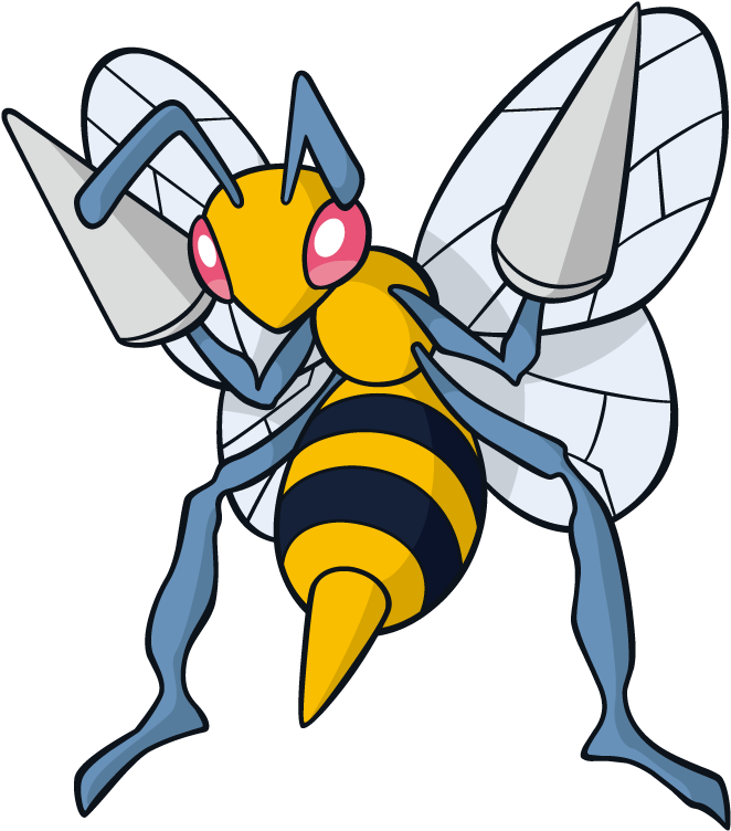Beedrill Pokemon Background Isolated PNG