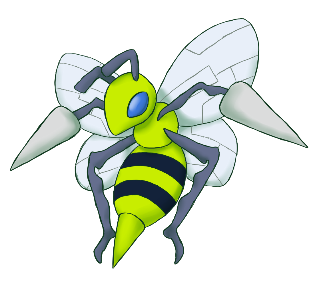 Beedrill Pokemon PNG Isolated HD