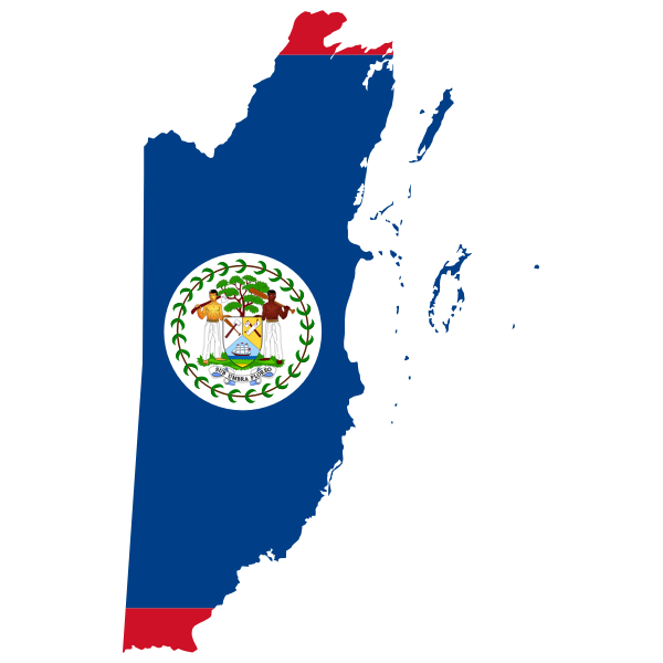 Belize Flag PNG Isolated File