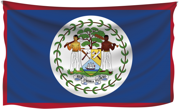 Belize Flag PNG Isolated Image