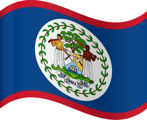 Belize Flag PNG Isolated Pic