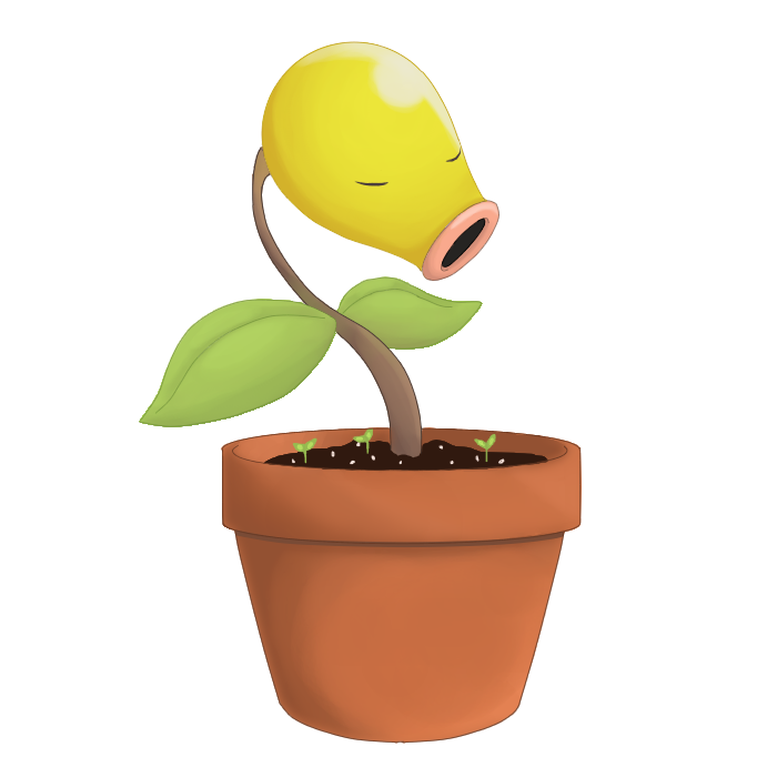 Bellsprout Pokemon PNG HD Isolated