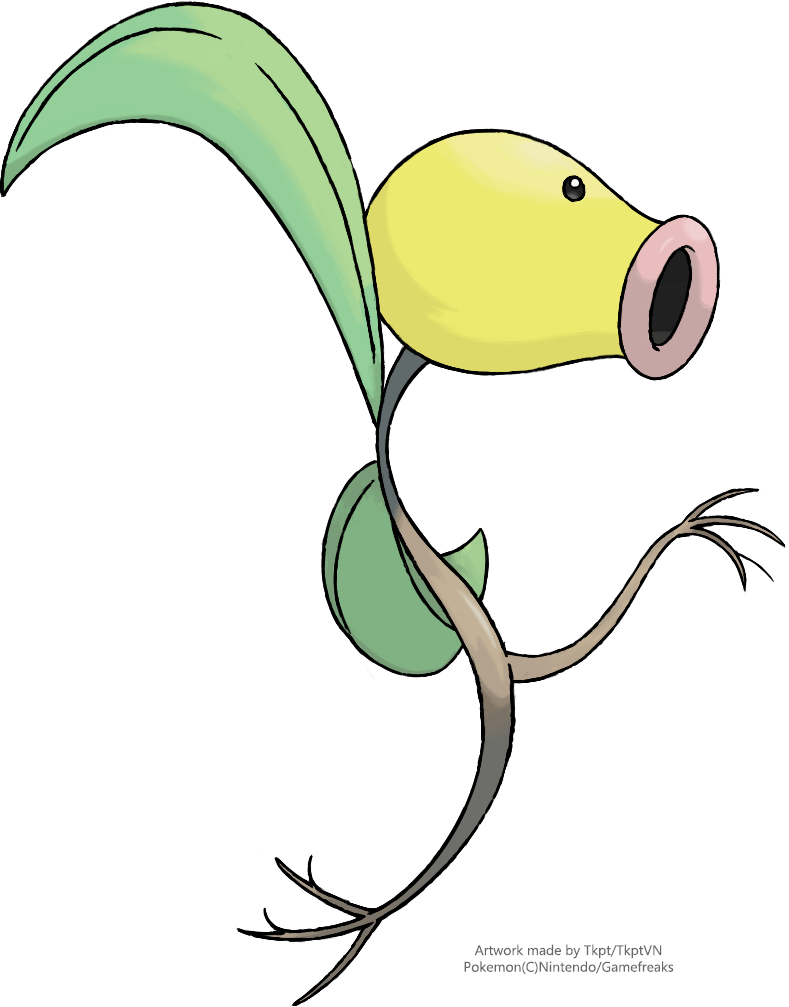 Bellsprout Pokemon PNG Isolated Photo