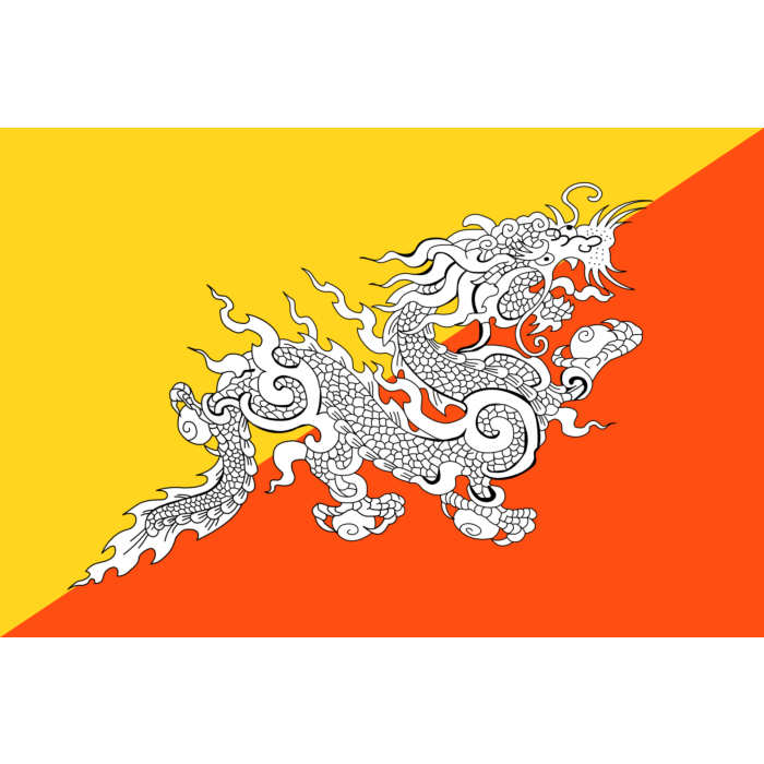 Bhutan Flag PNG Clipart
