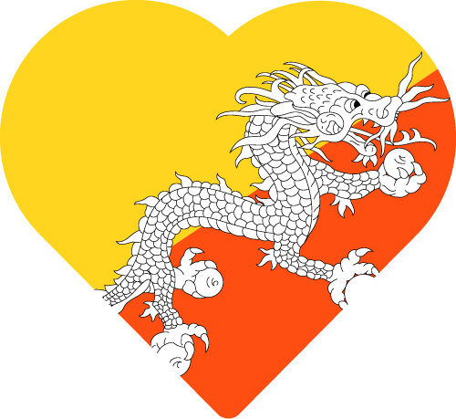 Bhutan Flag PNG Image