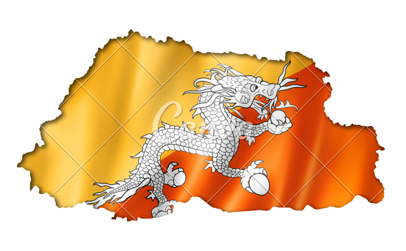 Bhutan Flag Transparent PNG
