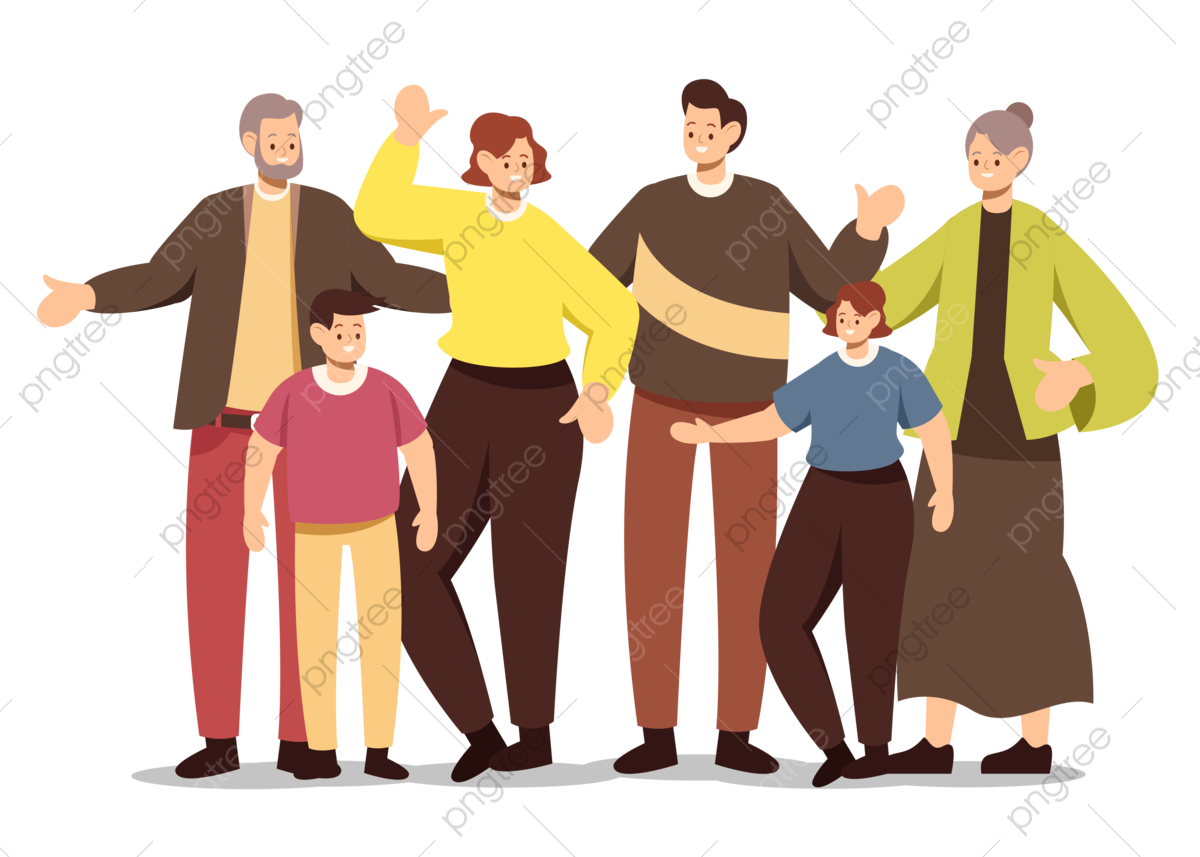 Big Family PNG Isolated HD