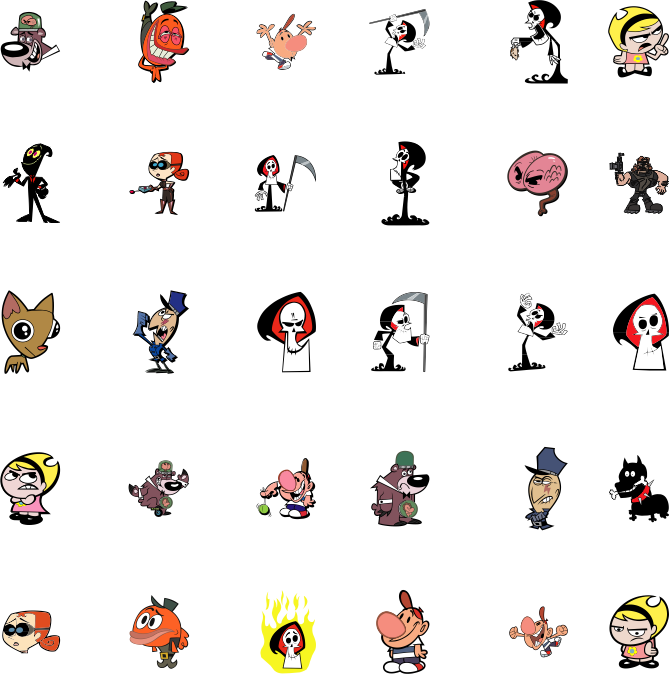 Billy And Mandy PNG Isolated Pic
