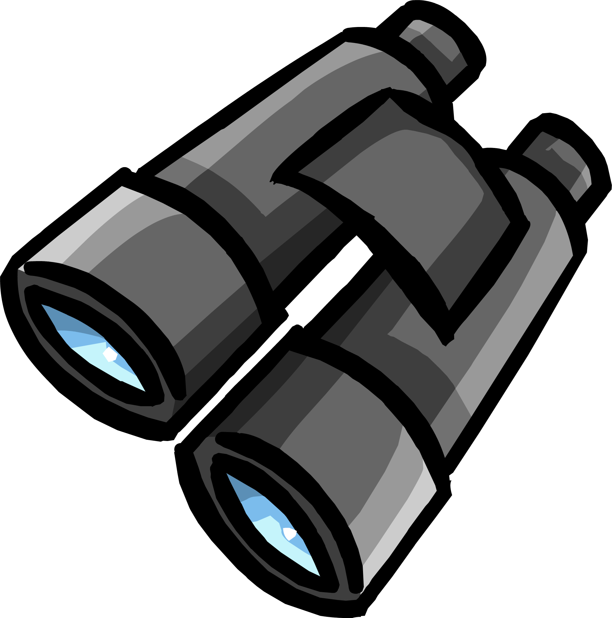 Binocular Background Isolated PNG