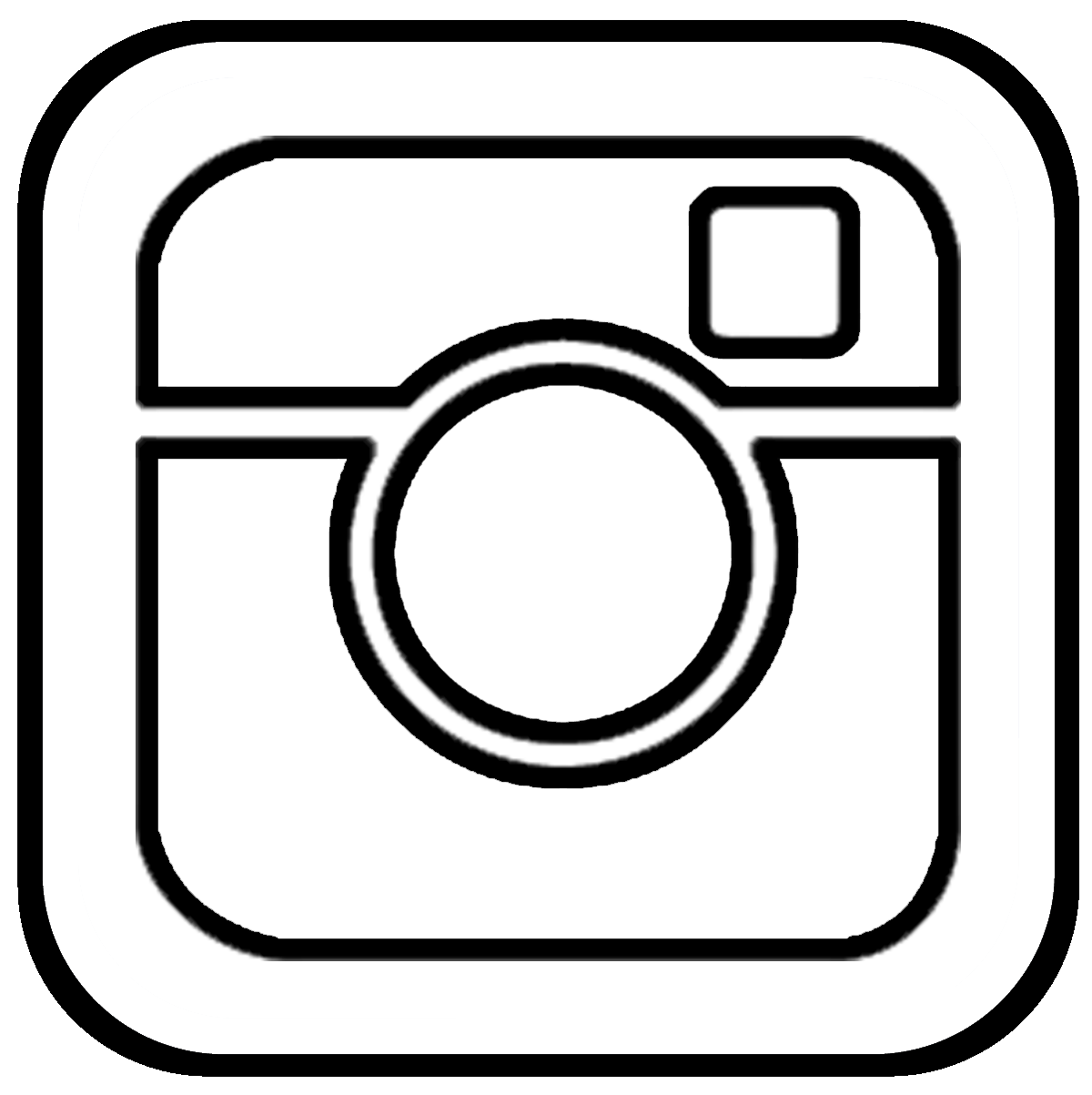 Black And White Instagram Logo PNG HD