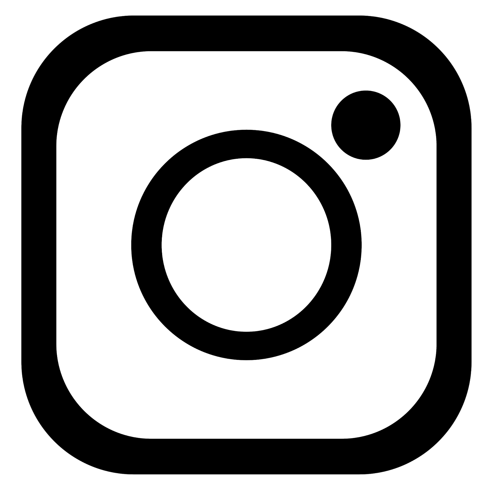 Black And White Instagram Logo PNG Image