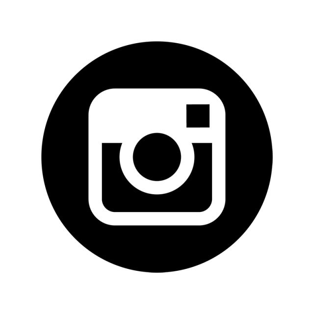 Black And White Instagram Logo PNG Isolated HD