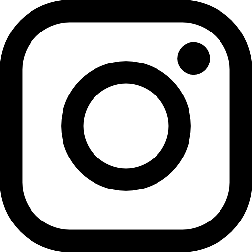 Black And White Instagram Logo PNG Isolated Image