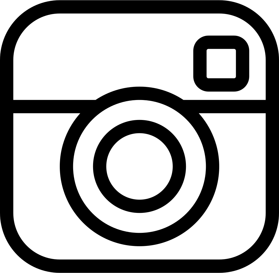 Black And White Instagram Logo PNG Isolated Photo