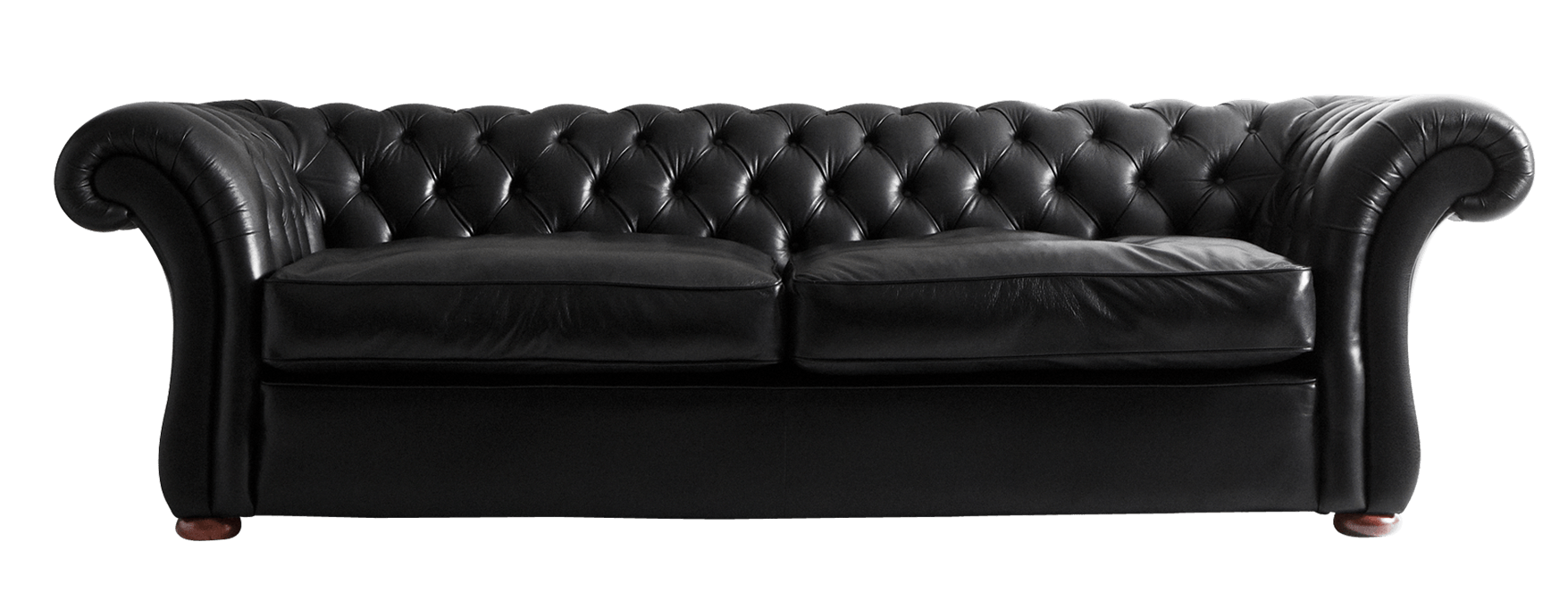 Black Leather Sofa PNG Photos