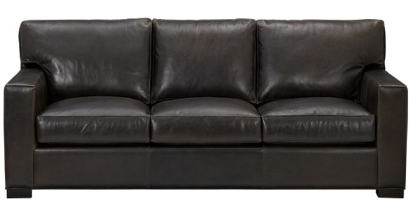 Black Leather Sofa PNG Picture