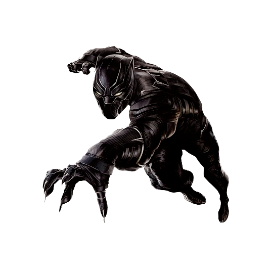 Black Panther Movie PNG Isolated Clipart