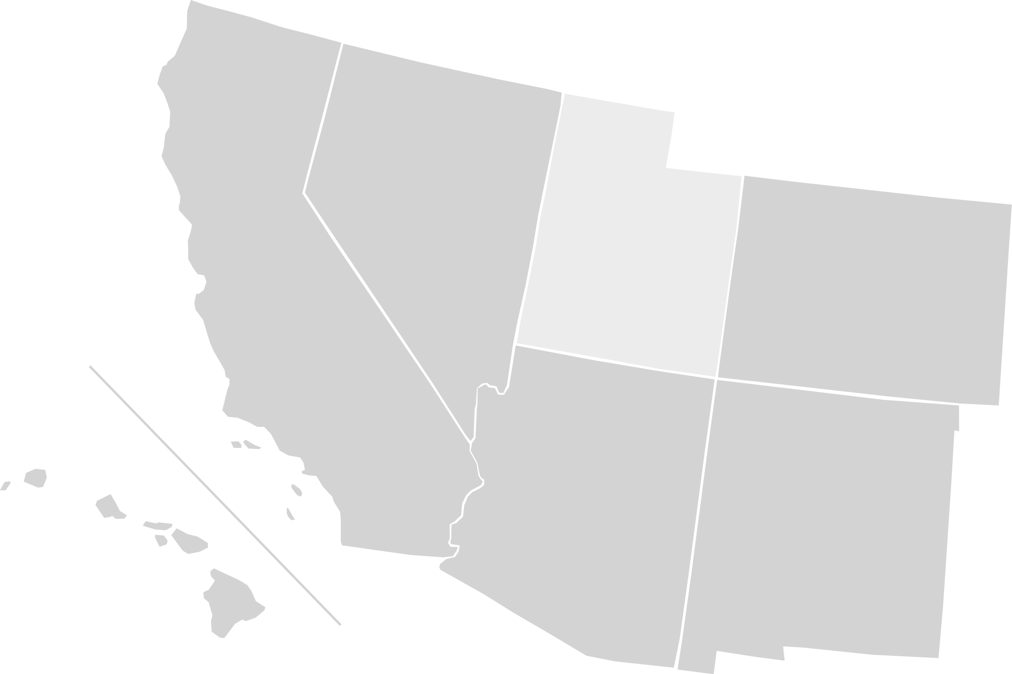 Blank Map Of United States PNG Picture