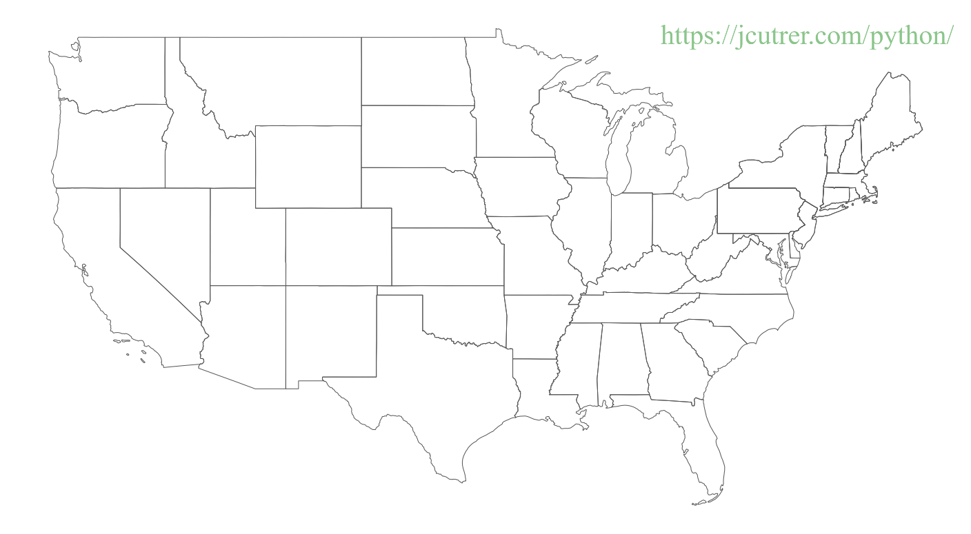 Blank Map Of United States Transparent PNG