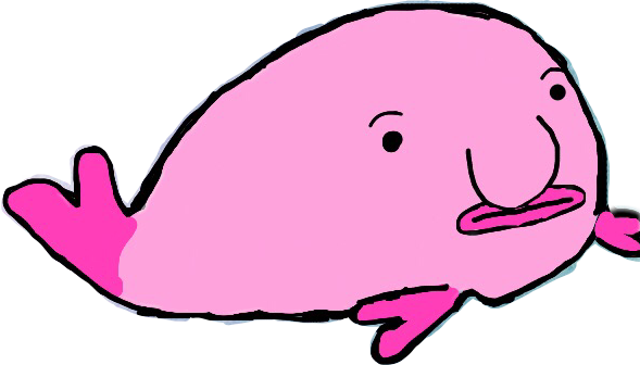 Blob Fish PNG Isolated File