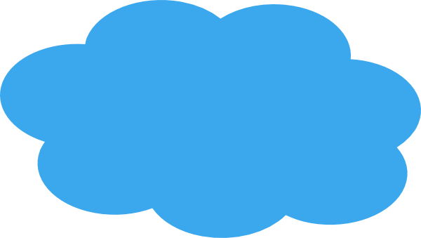 Blue Cloud PNG Image