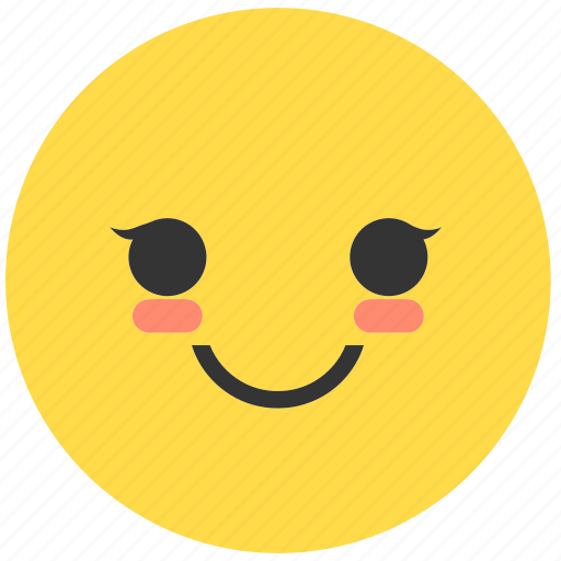 Blush Emoji PNG Isolated Photos
