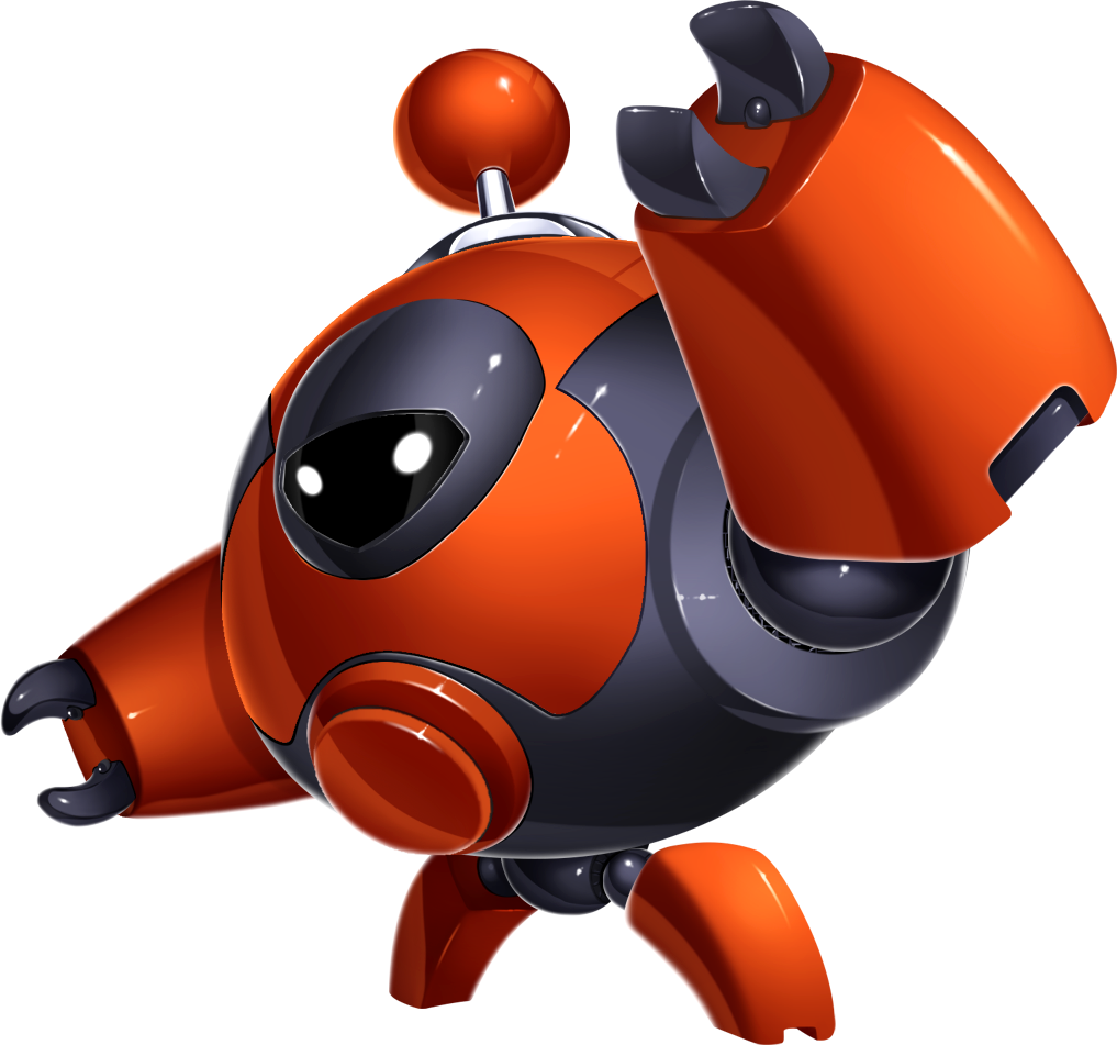Bot Red Hero PNG