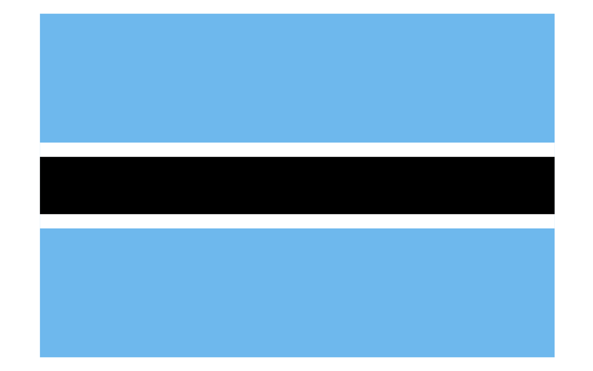Botswana Flag Download PNG Image