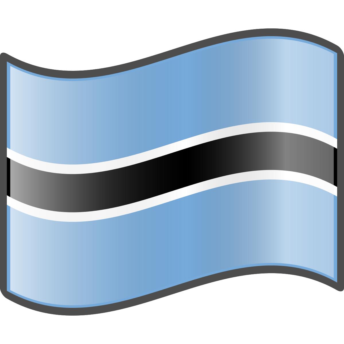 Botswana Flag PNG File
