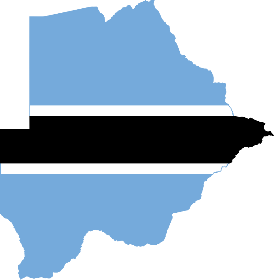 Botswana Flag PNG Isolated File