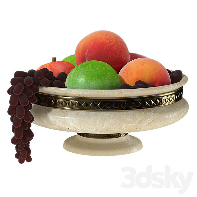 Bowl Of Fruit PNG Isolated Pic